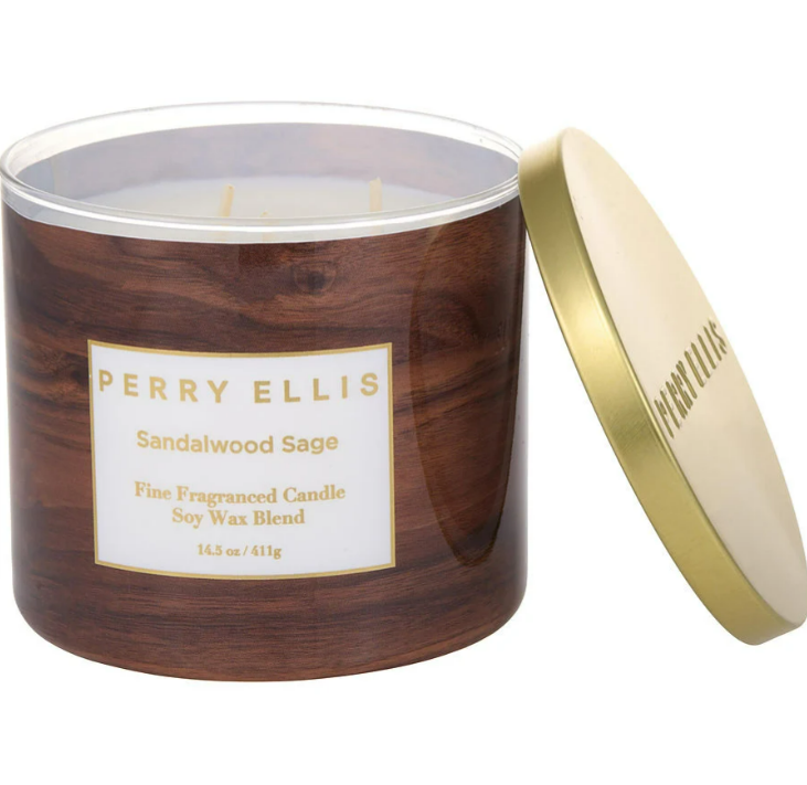 Perry Ellis Sandalwood Sage Scented Candle 14.5 oz by Perry Ellis ❤️