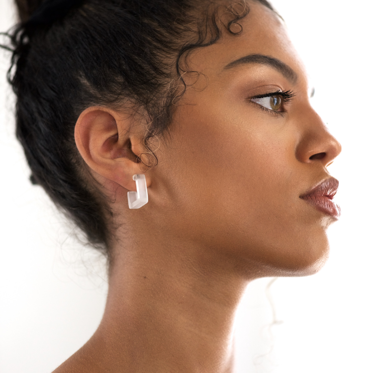 Small Square Hoop Earrings