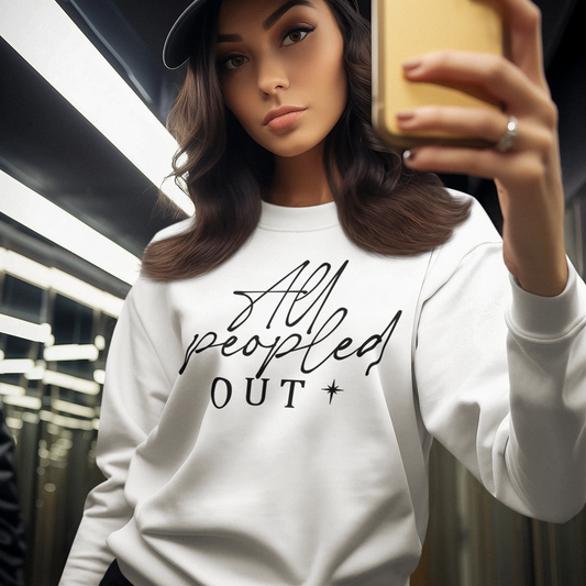 All Peopled Out Graphic Sweatshirt