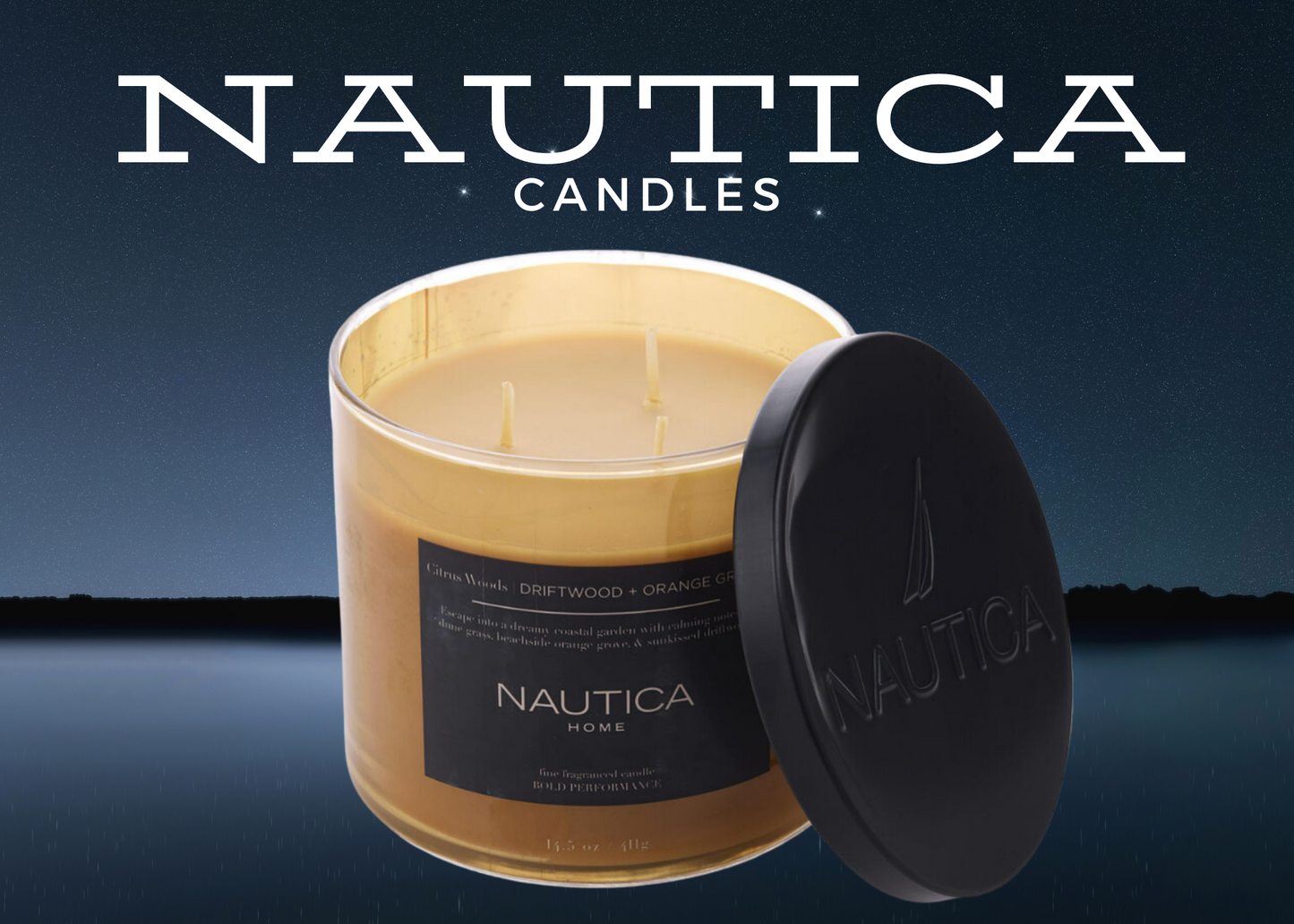 Nautica Citrus Woods Candle 14.5 oz by Nautica