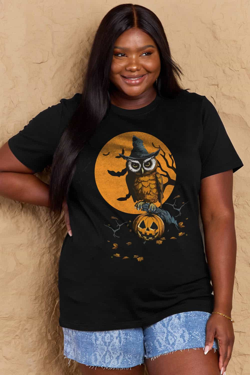 Simply Love Full Size Halloween Theme Graphic Cotton T-Shirt