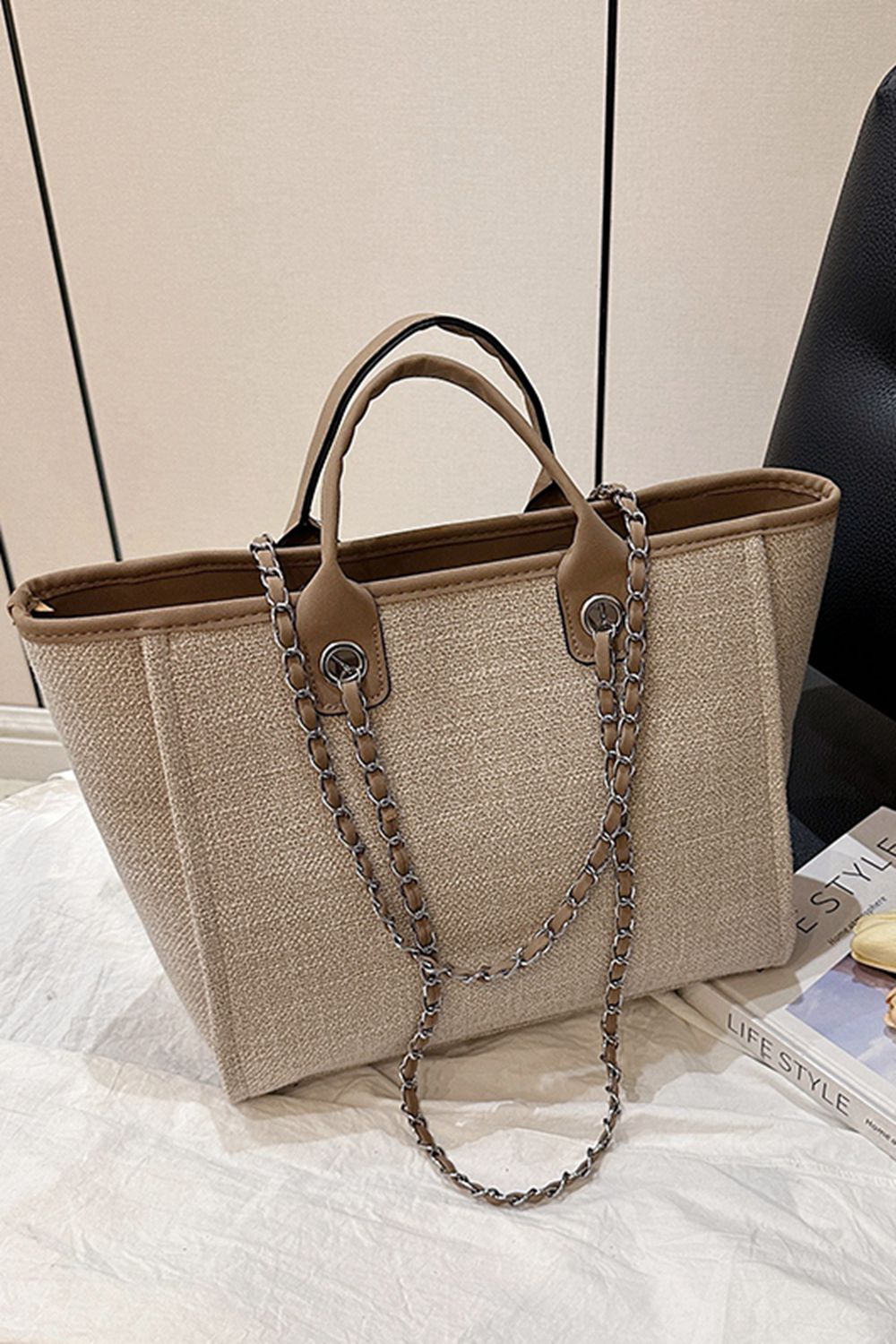 LB&M Style Polyester Tote Bag