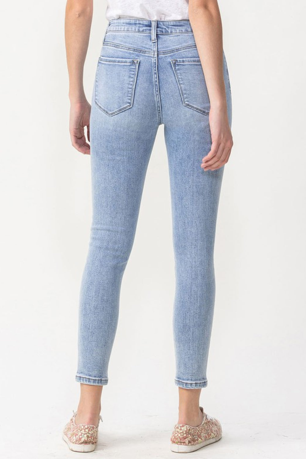Women's Lovervet Full Size Talia High Rise Crop Skinny Jeans