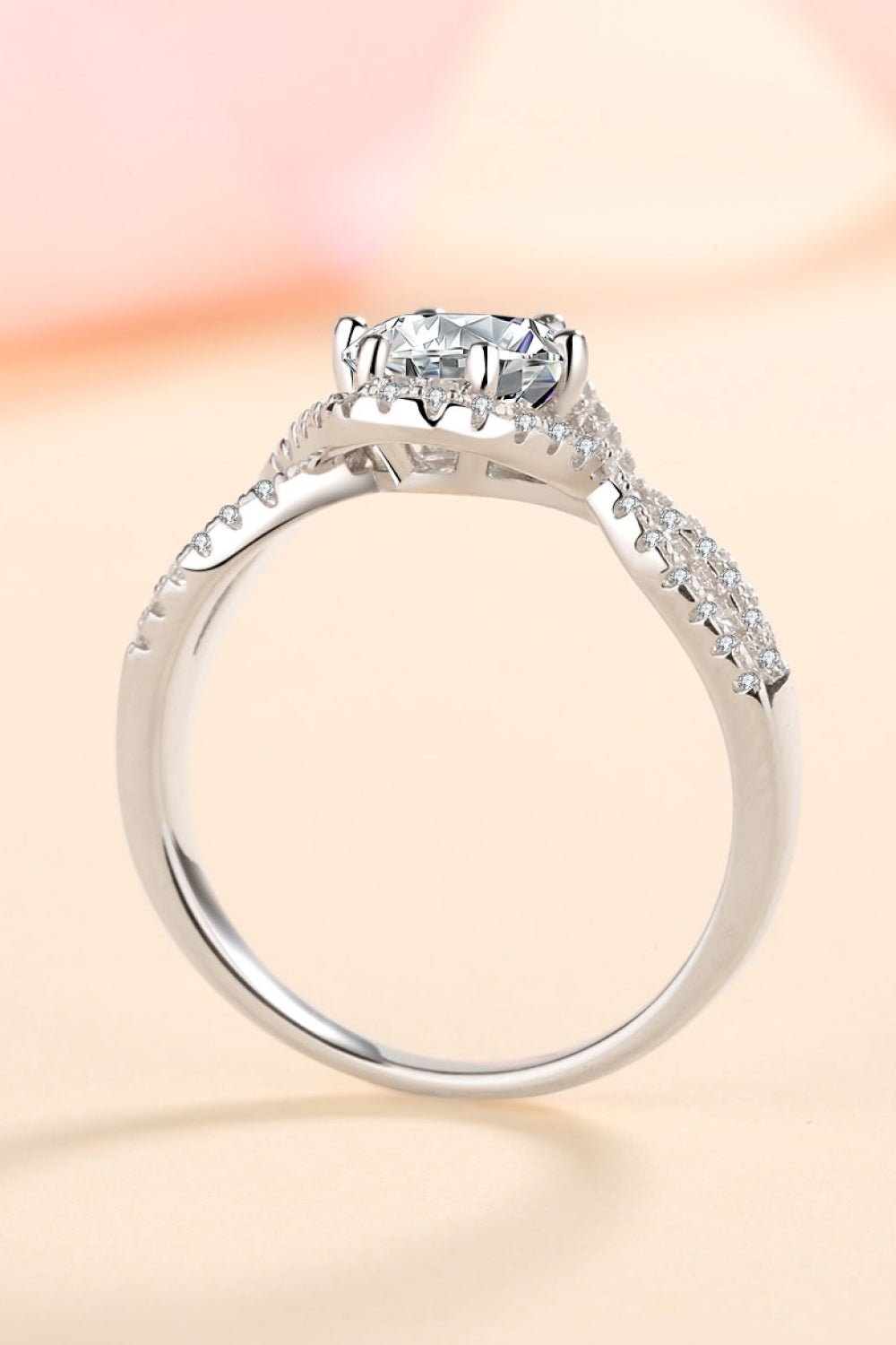 Women's Feel The Joy 925 Sterling Silver Moissanite Ring