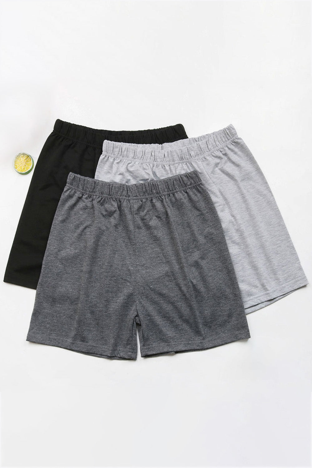 Women's 3-Pack Elastic Waist Shorts