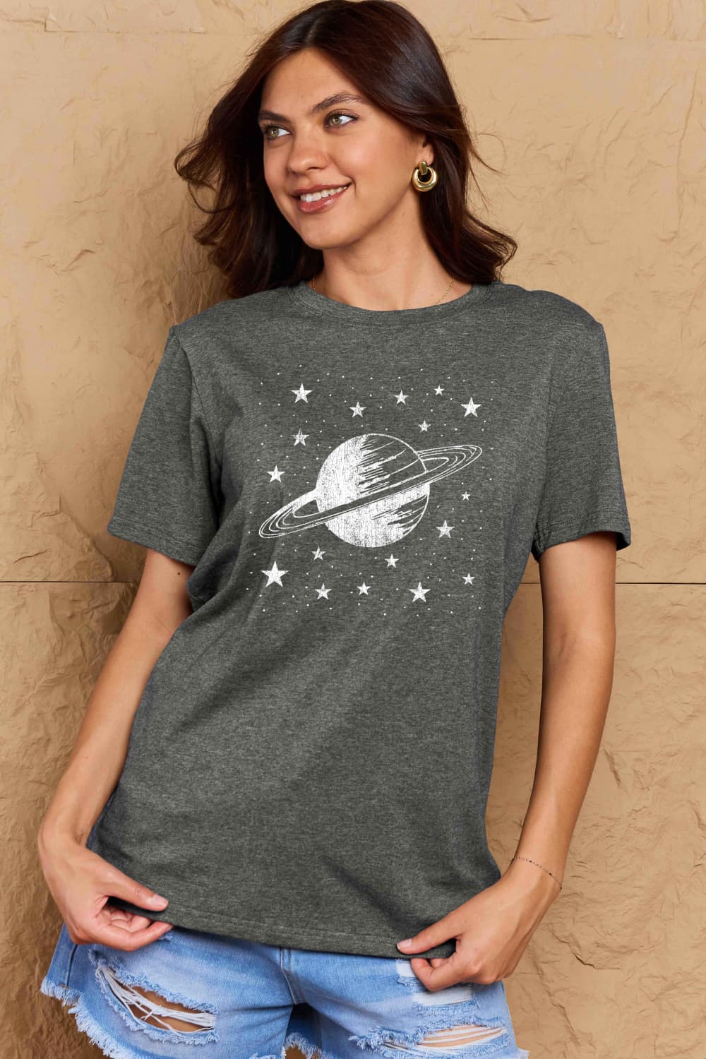 Simply Love Full Size Planet Graphic Cotton T-Shirt