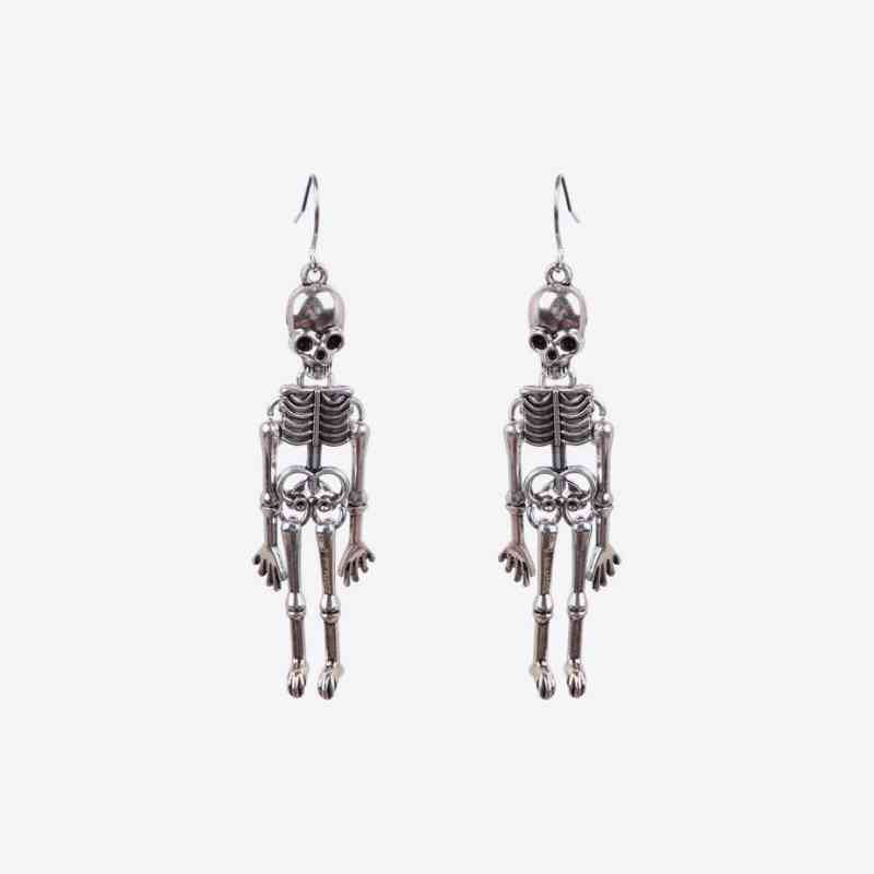 Halloween Skeleton Alloy Earrings