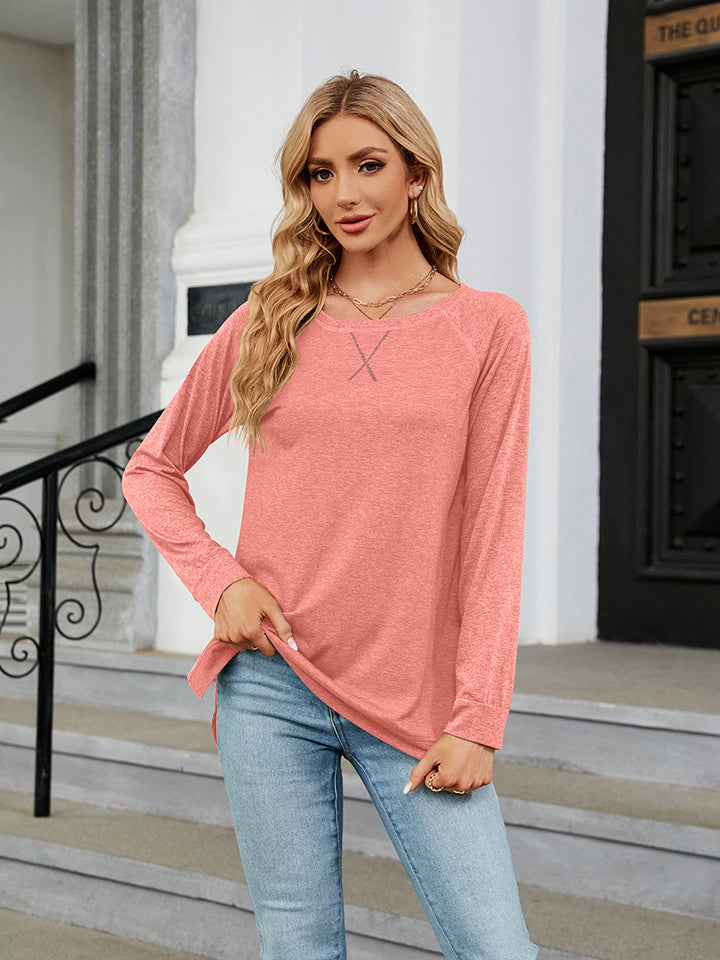 Full Size Round Neck Long Sleeve T-Shirt