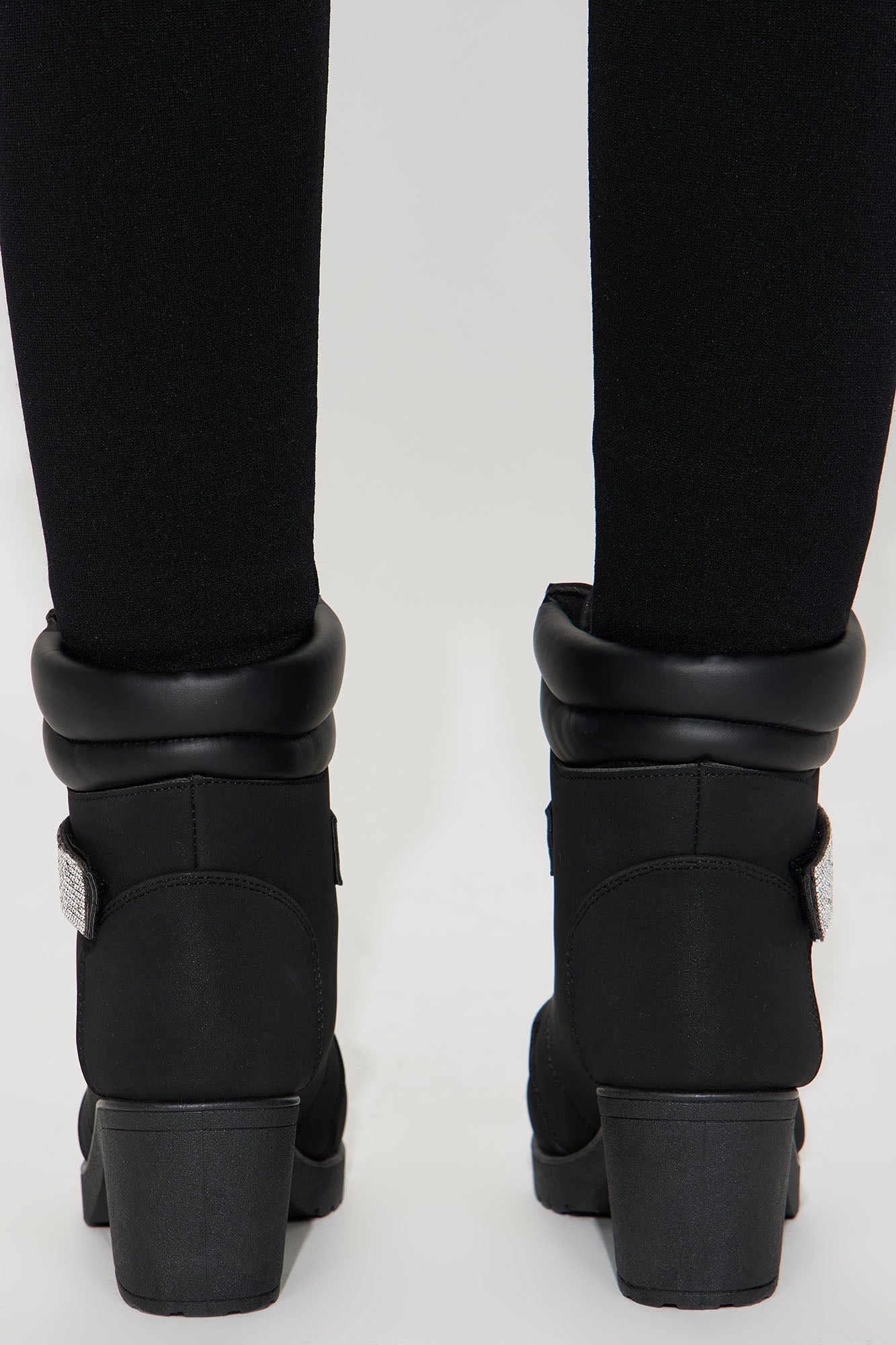 Unapologetically NOVAH LITTLE GIRLS Mini PU Buckle Heeled Boots