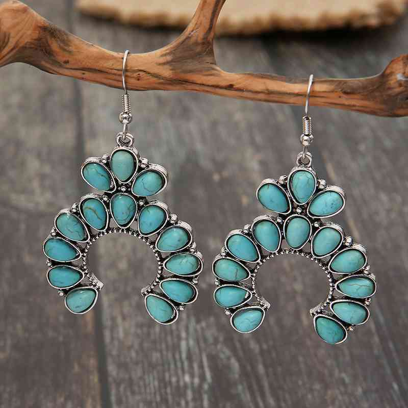 OH So Pretty Artificial Turquoise Drop Earrings