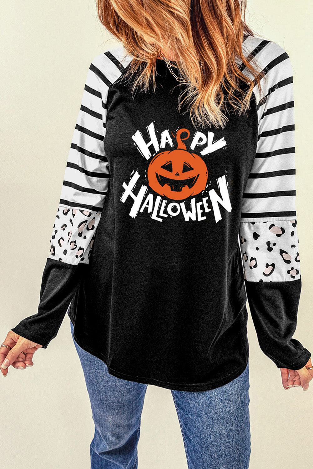 Full Size HAPPY HALLOWEEN Graphic Long Sleeve T-Shirt