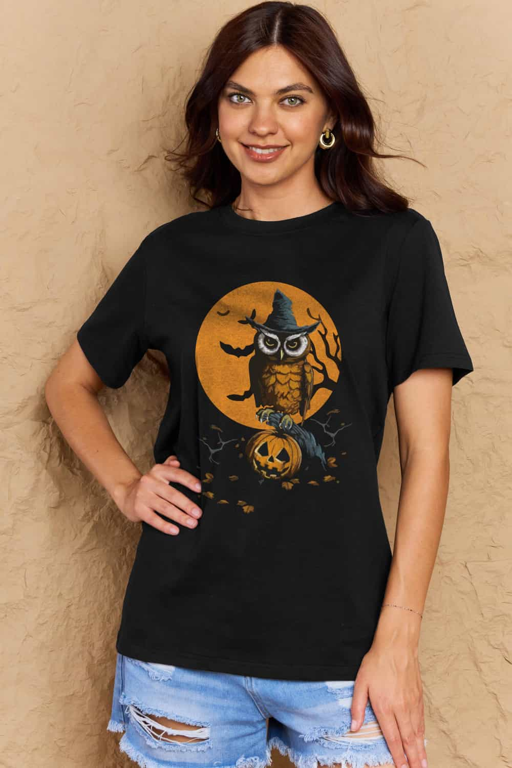 Simply Love Full Size Halloween Theme Graphic Cotton T-Shirt