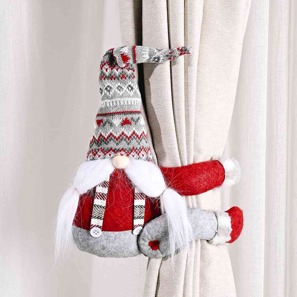 Winter Christmas Faceless Gnome Curtain Ornament