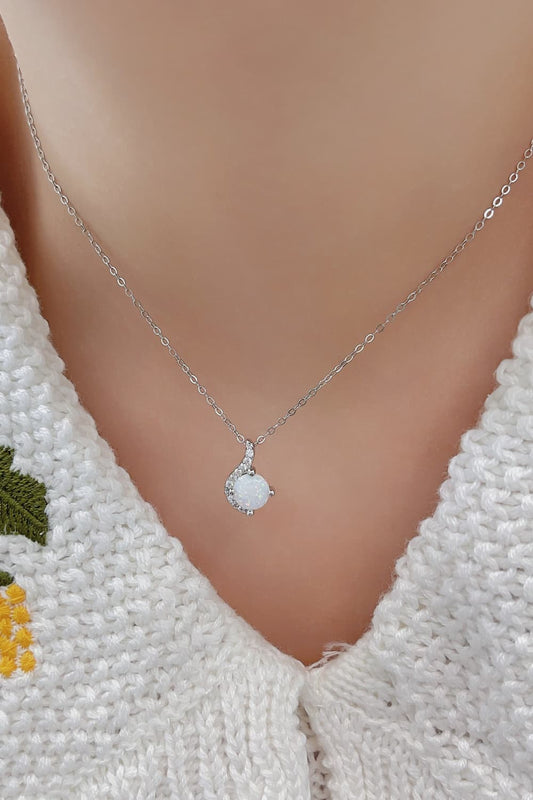 Women's Sweet Beginnings Opal Pendant Necklace