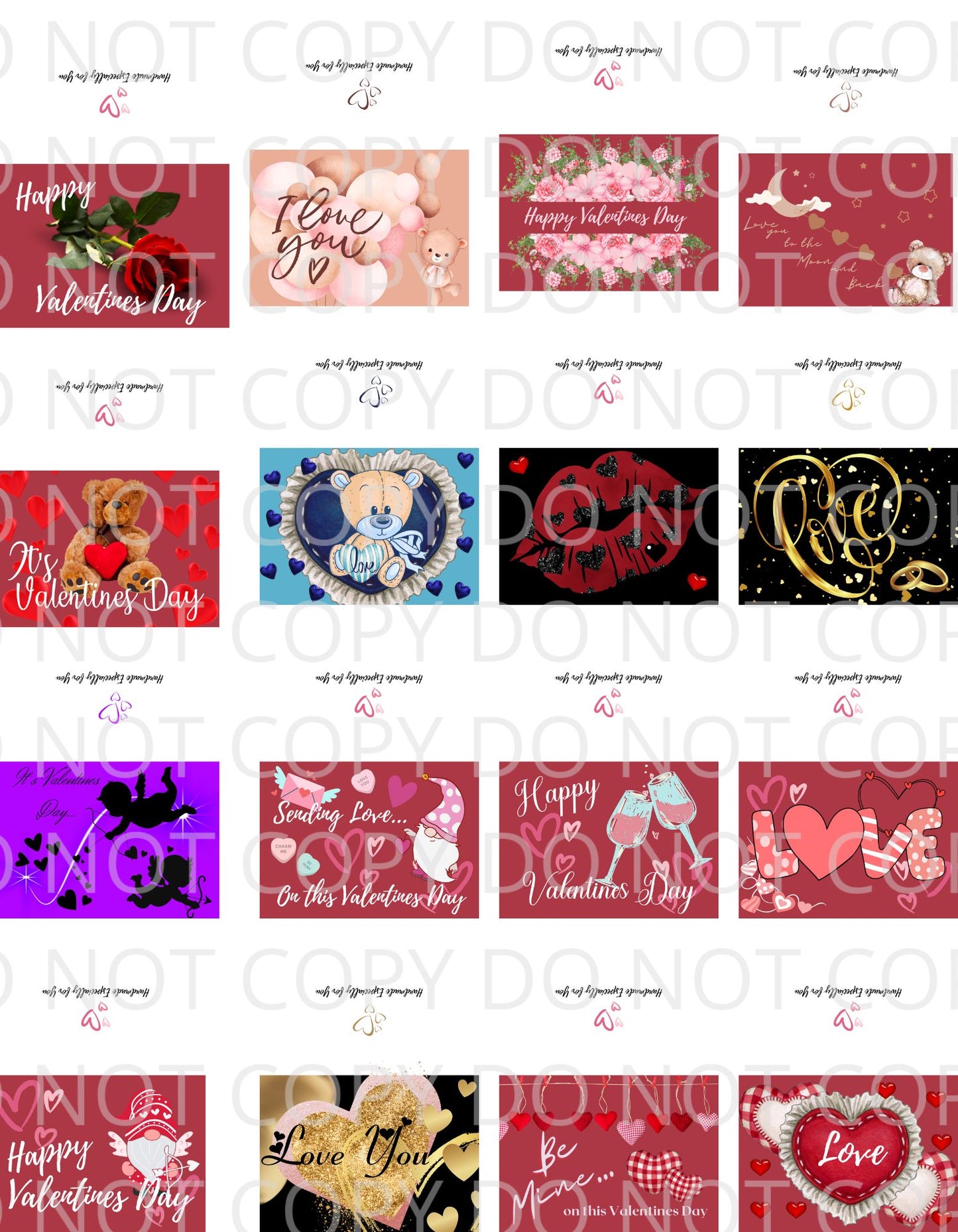 BGShop 29 Digital Folding Valentine's Day Cards | PDF PNG JPG