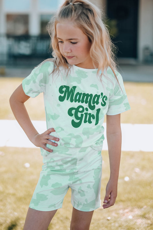 KIDS YOUTH Little Girls Printed Letter Graphic Lounge Set SZ 4Y-11Y
