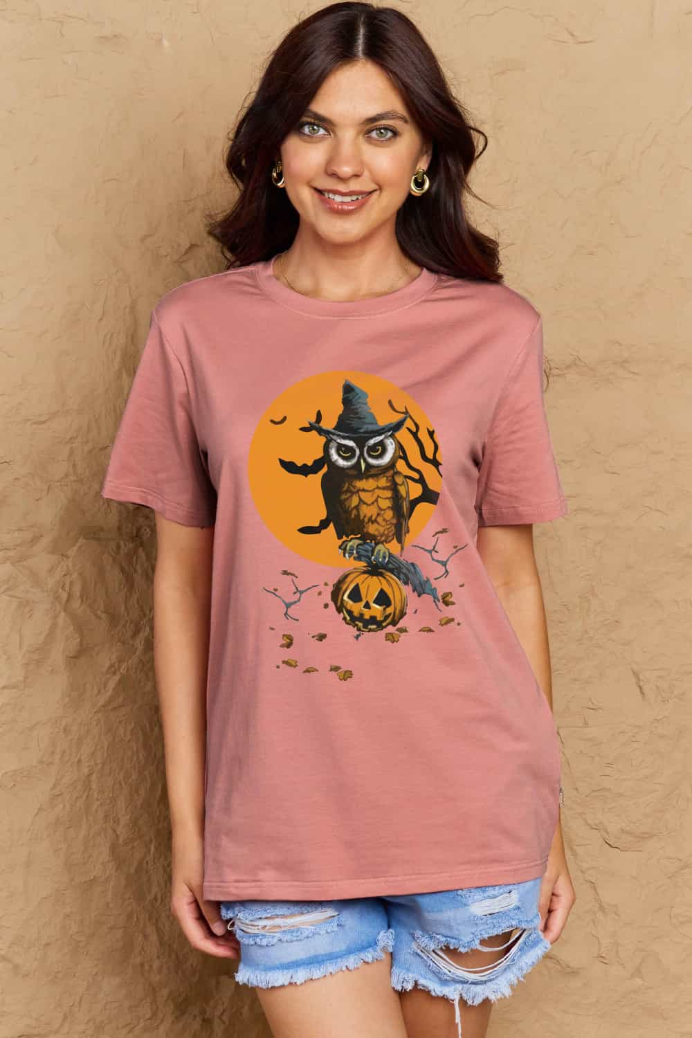 Simply Love Full Size Halloween Theme Graphic Cotton T-Shirt