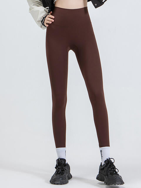 Wide Waistband Sports Leggings in Assorted Colors