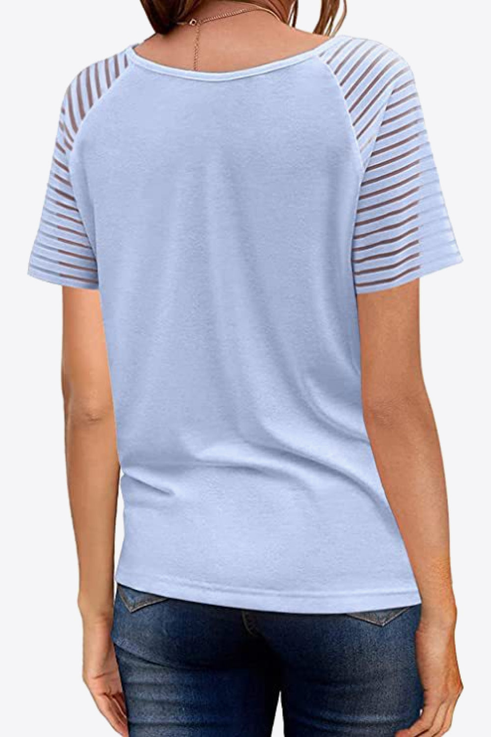 Full Size V-Neck Raglan Sleeve Tee