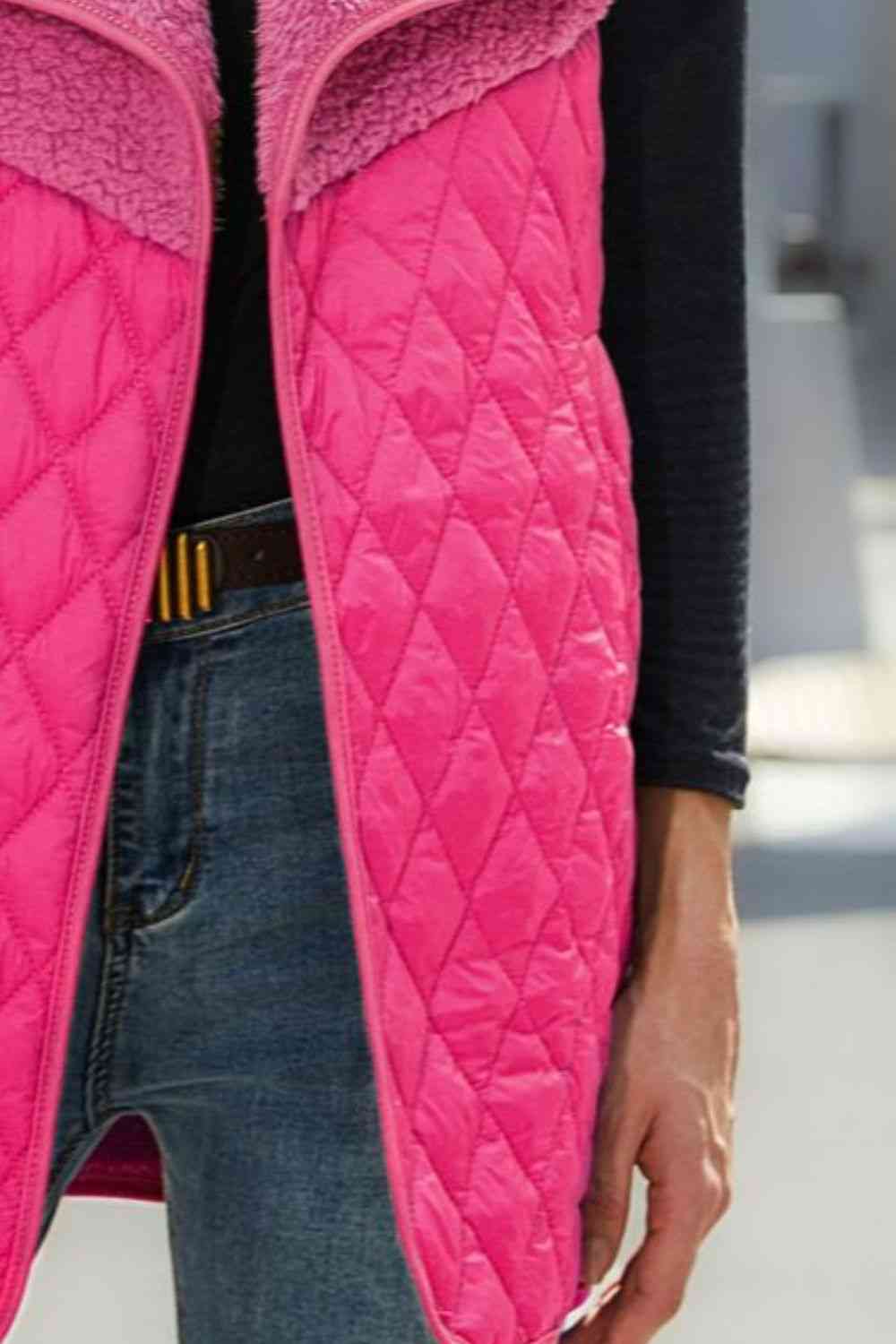 Full Size Open Front Collared Vest