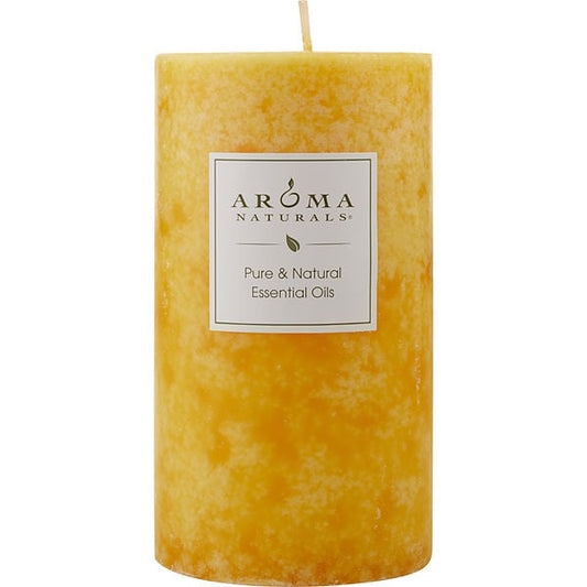 Relaxing Aromatherapy (One) 2.75 X 5 Inch Pillar Aromatherapy Candle | Combination of Lavender & Tangerine | Burns Approx. 70 Hrs