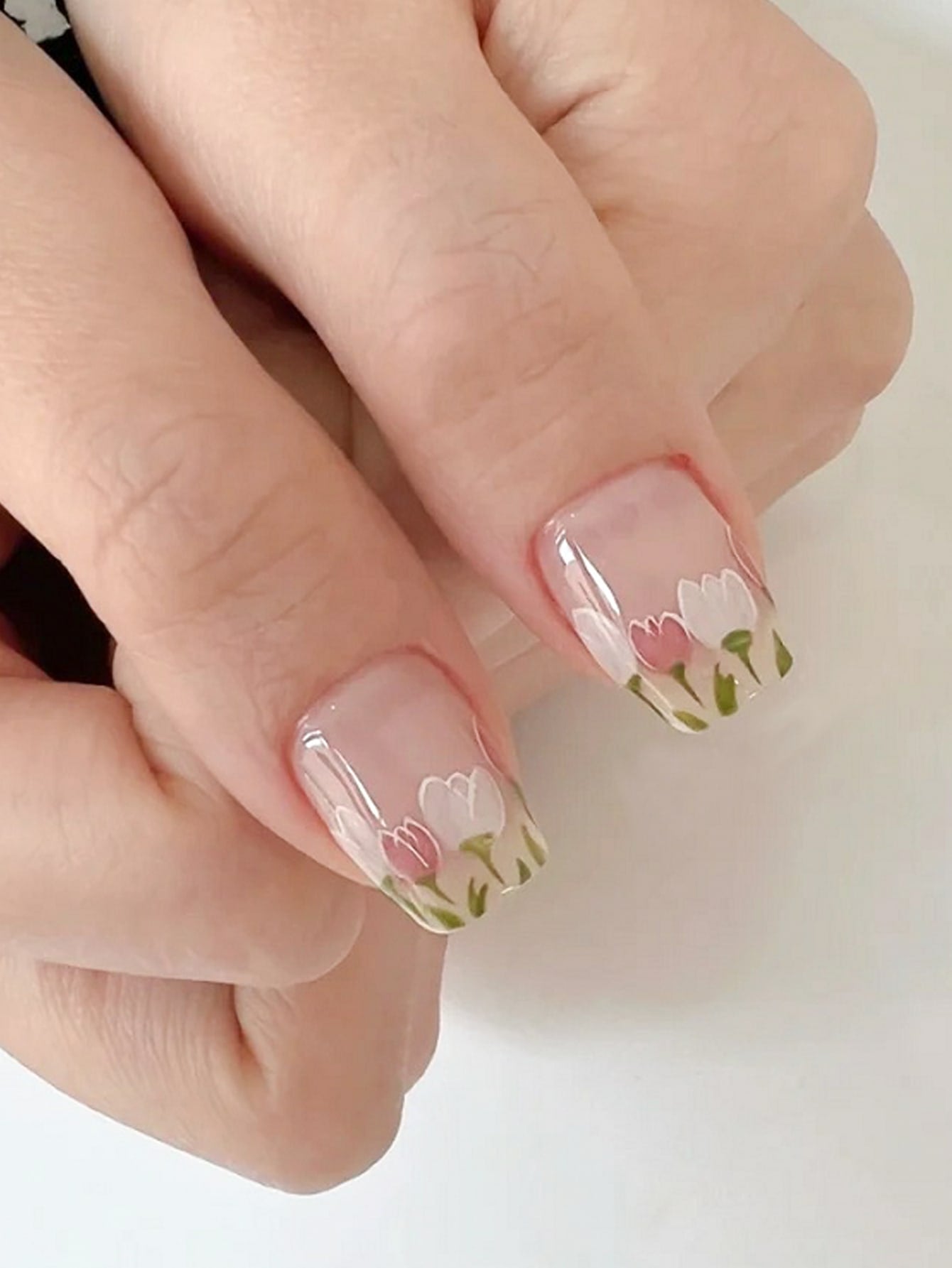 Beauty from Beyond 2 Sheets Tulip Print Nail Art Sticker Decals 🔥