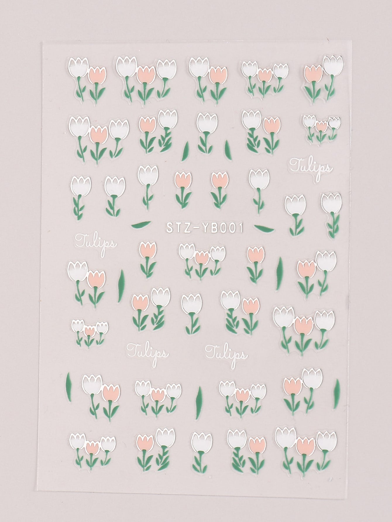 Beauty from Beyond 2 Sheets Tulip Print Nail Art Sticker Decals 🔥