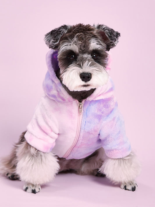 Adorable Cuddly Cuteness Gradient Color Plush Pet Coat 🔥