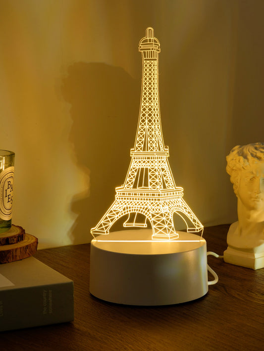 Eiffel Tower Design Decoration Light 3D Warm Night Light For Home Décor 🔥