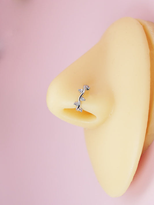 SOCUTE Cubic Zirconia Nose Ring Unisex Fashion Body Piercing Jewelry 🔥
