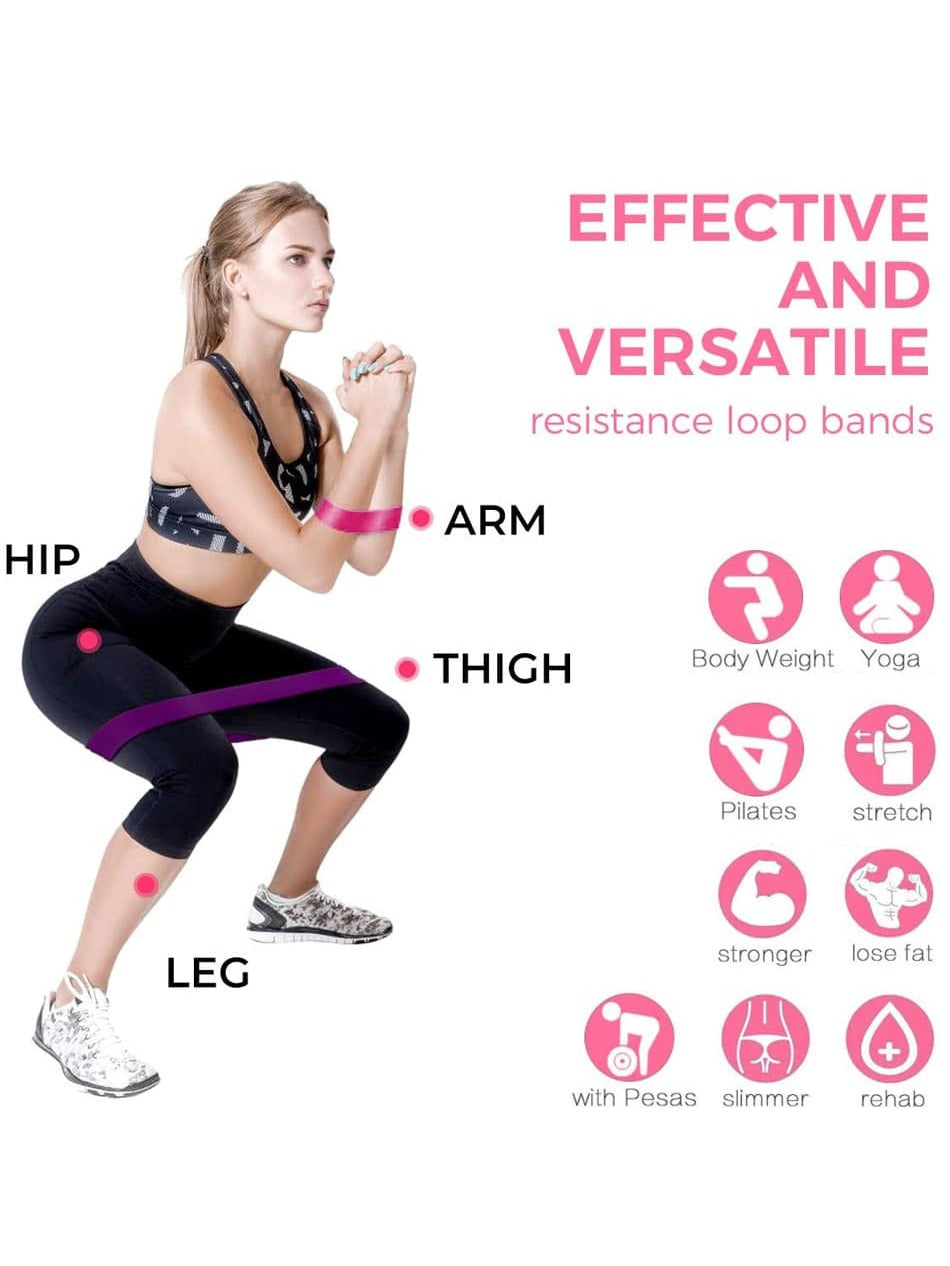 Resistance Band Yoga Belt Elastic Fitness Training 💜