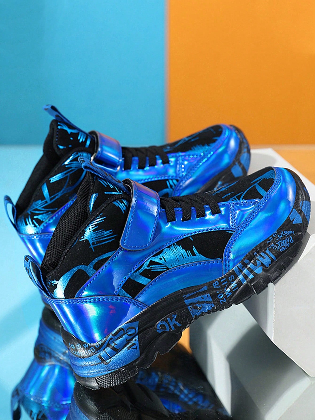 Boys Blue Leisure Fashion Breathable Anti-slip Outdoor Sports Shoes 🔥