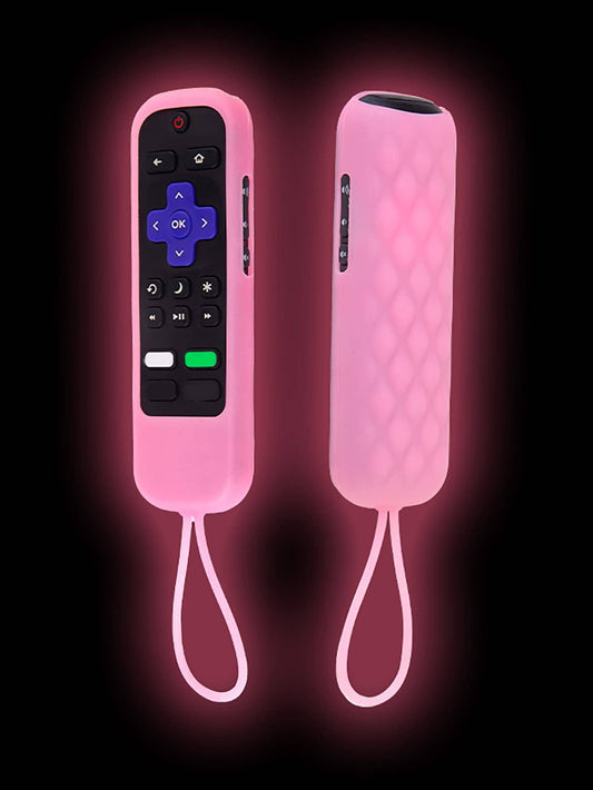 Silicone Glow In The Dark Dust-proof Cover For Hisense TCL Roku Remote Control 🔥