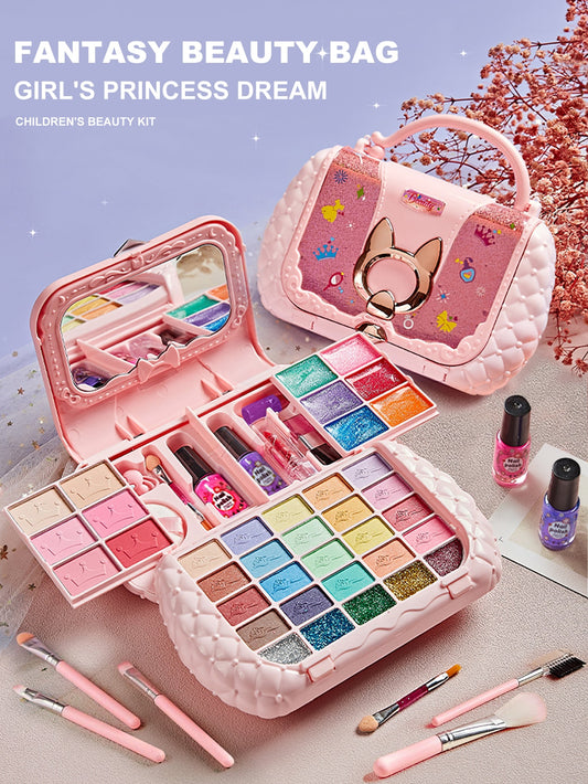 Children's Washable Makeup Girl Toys Kids Makeup Kit, Real Make Up Set 🔥