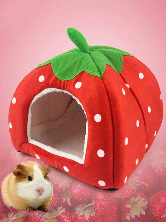 Fruit Themed Winter Mongolian Yurt Style Pet Bed House, Suitable for Small Pets 🔥