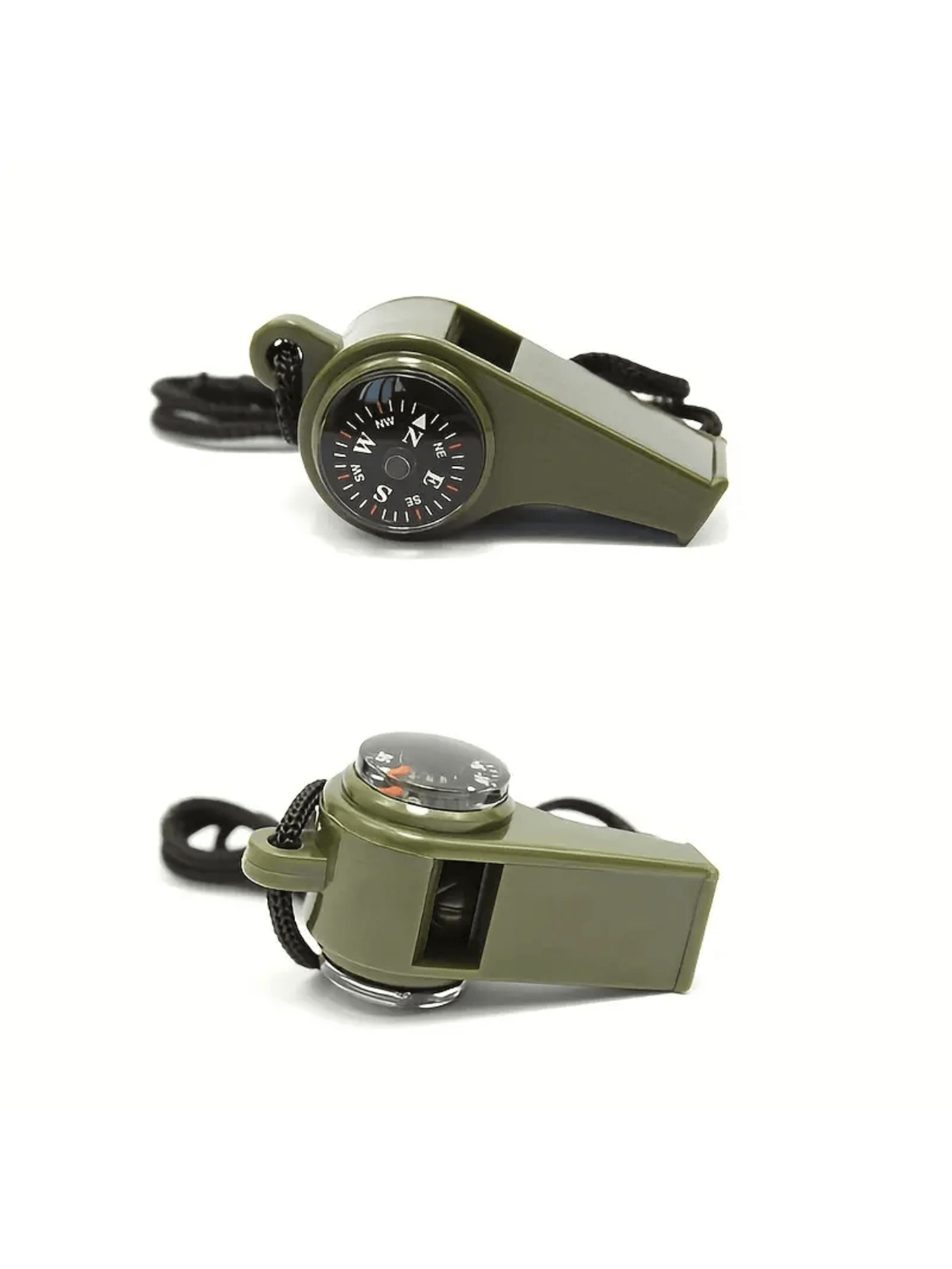 One 3-in-1 Emergency Survival Whistle with Compass & Thermometer 💜