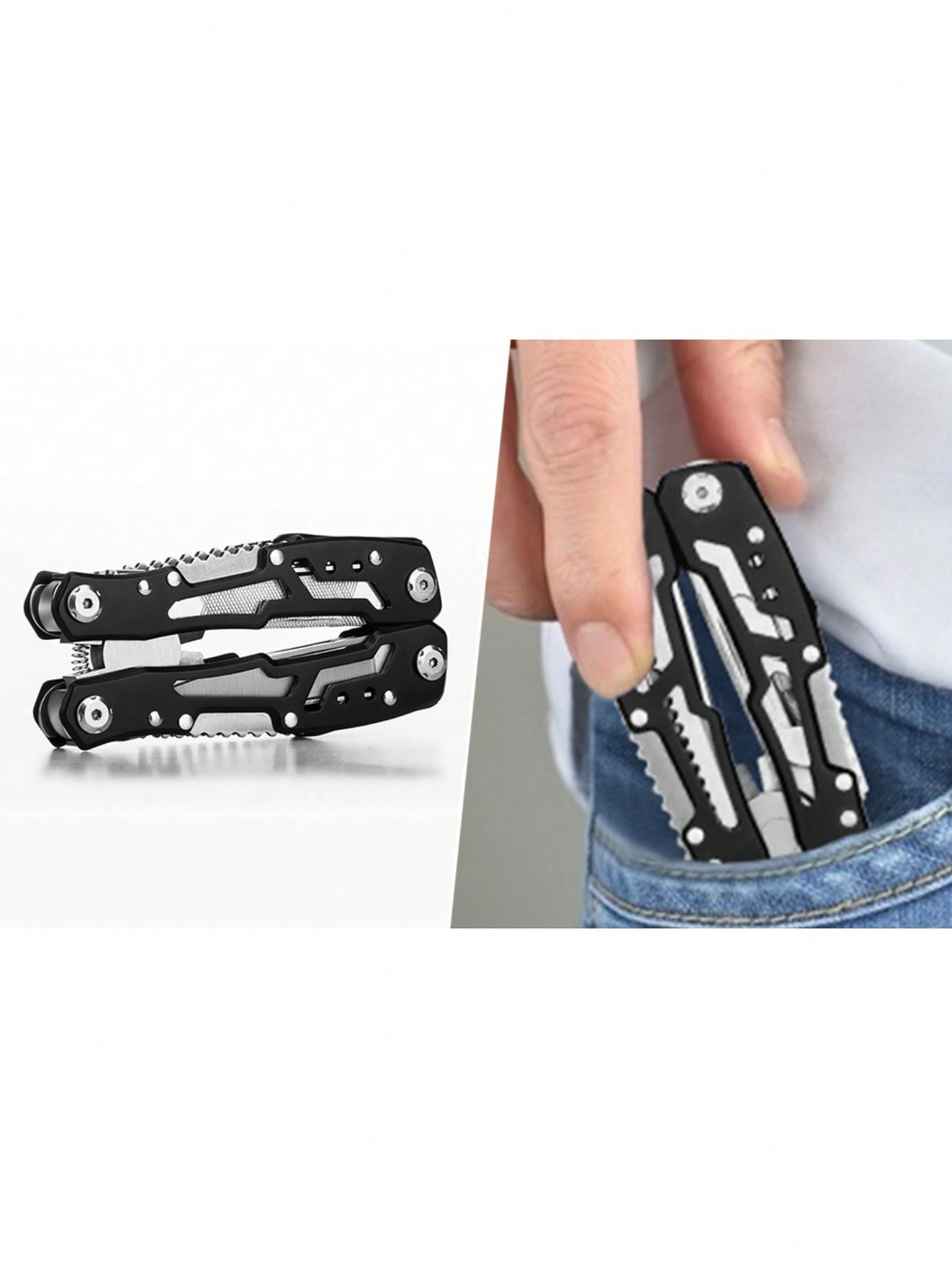Stainless Steel 14-In-1 Portable Multi-Functional Pliers Combination Tool (Different Sizes) 💜