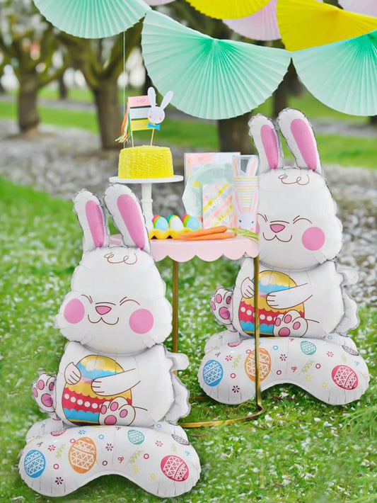 2 pc Standing Easter Egg Bunny Foil Balloons For Easter Party, Outdoor Decoration 🔥