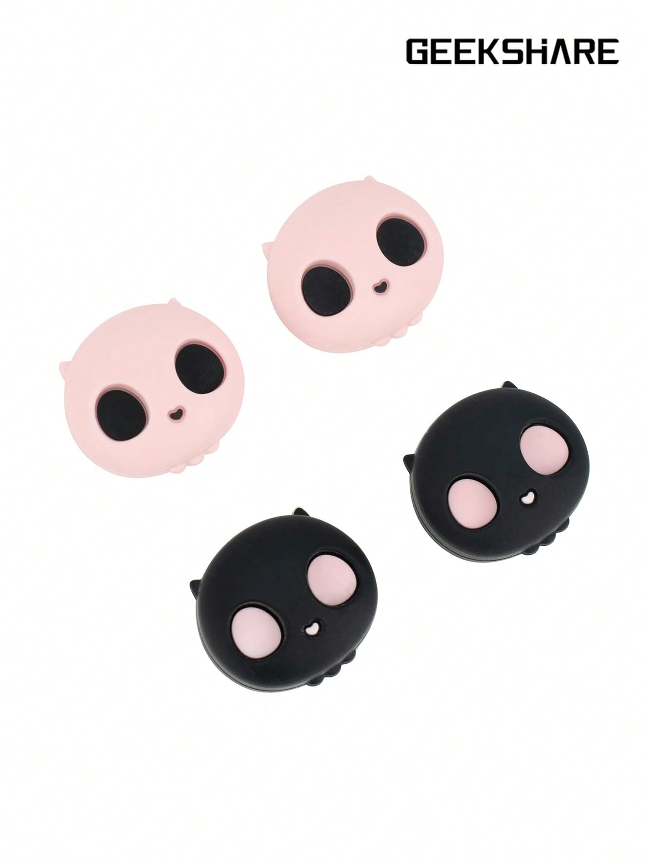 Skull Themed Video Game Accessories Button Cover 4 PC Set Compatible w Switch/Oled/Lite 💜
