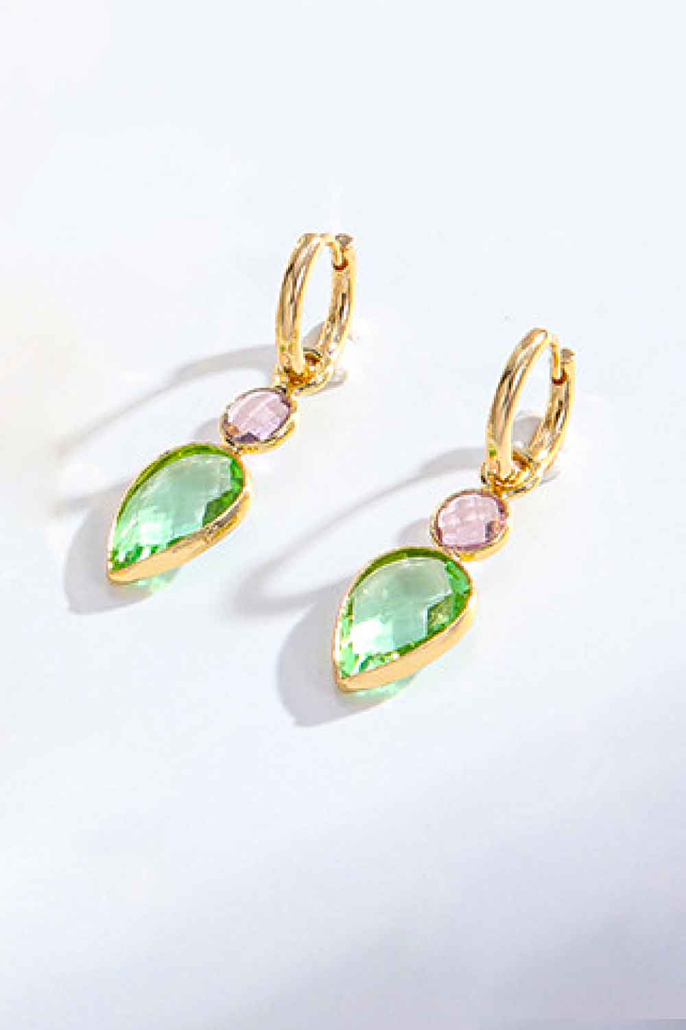 Women's Inlaid Crystal Geometric Drop Earrings