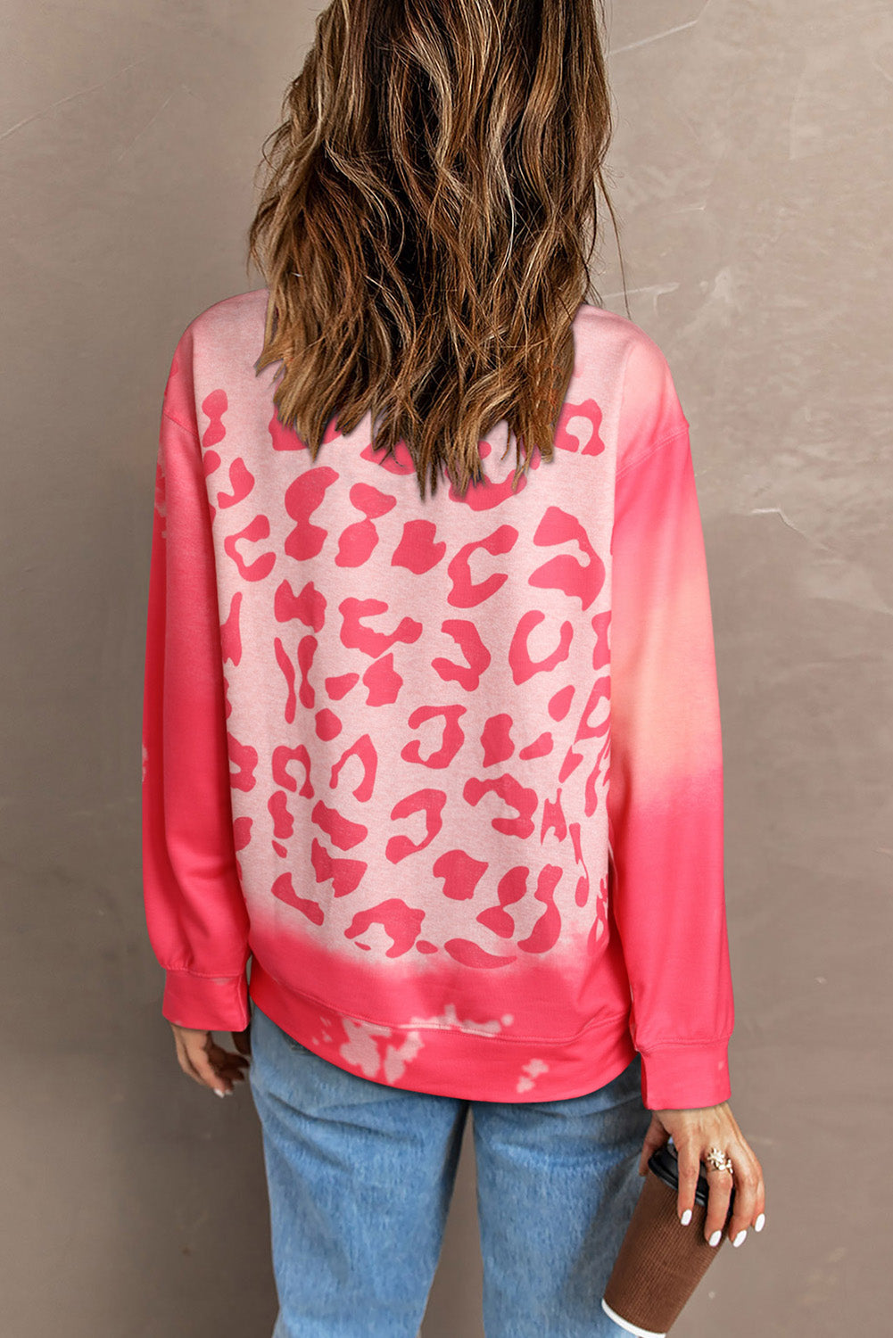 Malibu Dreams Printed Round Neck Dropped Shoulder Sweatshirt