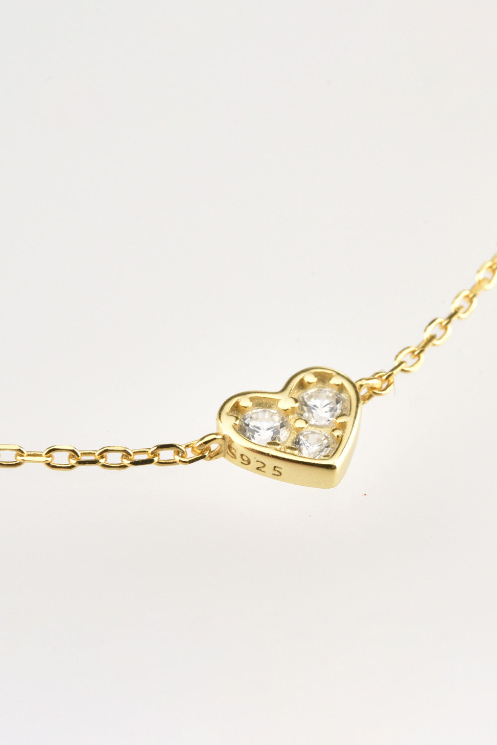 AnastaciaRae Inlaid Zircon Heart Necklace