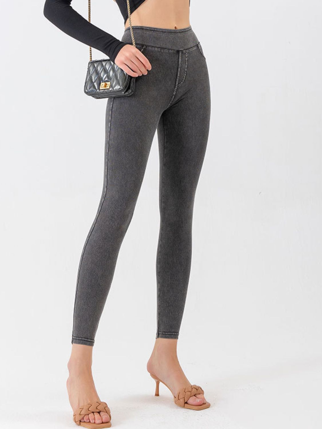 EMMA & ELLA High Waist Cropped Active Leggings