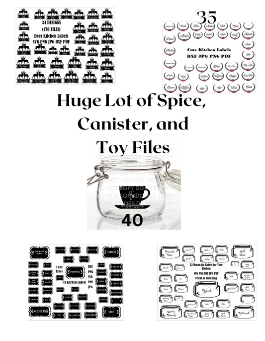 BGShop Spice, Canister, Label Files, Digital Download SVG, PNG, PDF, JPG, DXF, TIFF