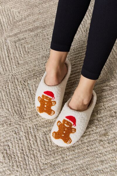 Ginger Bread Melody Christmas Cozy Slippers