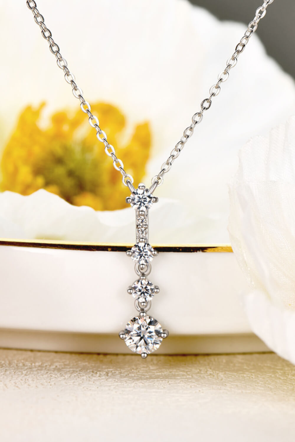 Women's Keep You There Multi-Moissanite Pendant Necklace