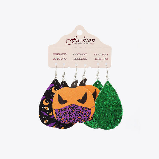 Halloween Teardrop Shape Halloween Theme Dangle Earrings