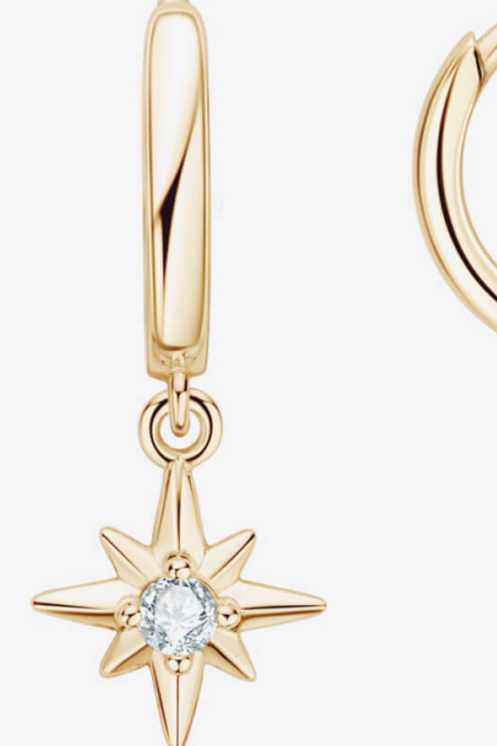 Above The Sky Moissanite Star Drop Earrings