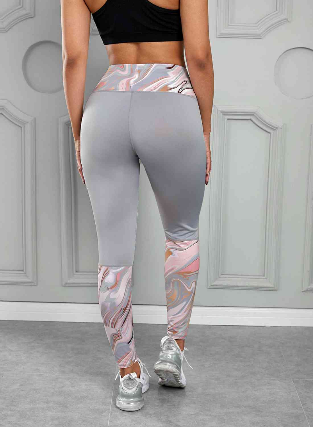 FancyThreads Printed Wide Waistband Active Leggings