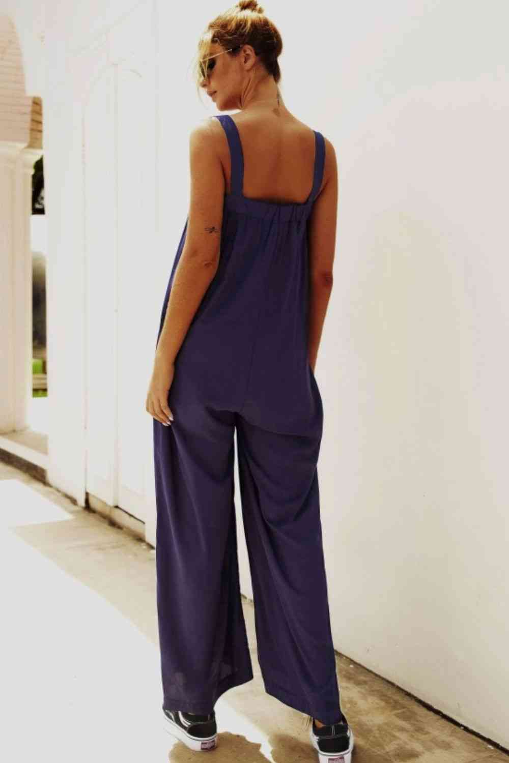 KenyaBay Wide Strap Wide Leg Jumpsuit